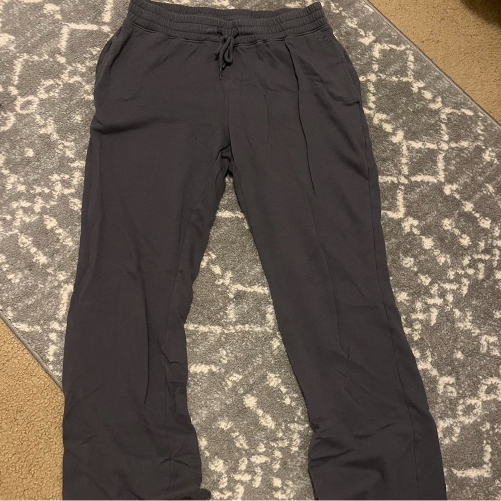 Hollister Gray Joggers Relaxed Fit Elastic Waistband